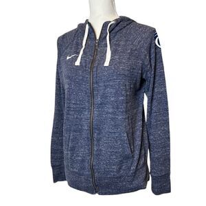 Nike Vintage 90s lightweight full zipper‎ hoodie Space dye blue Size Medium